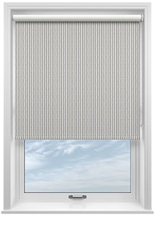 Emily Bond Oscar Stripe, Indigo - Twist&Fit Roller Blind